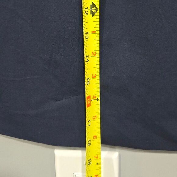 🐢 Theory Navy Wool Mini Skirt.  With pockets. Size 10 - Picture 11 of 13